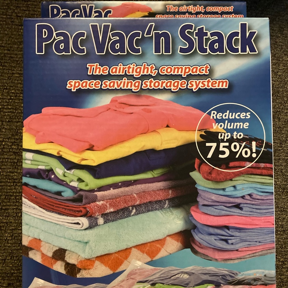 NWT PAC Vac ‘n Stack the airtight, compact, space saving storage system